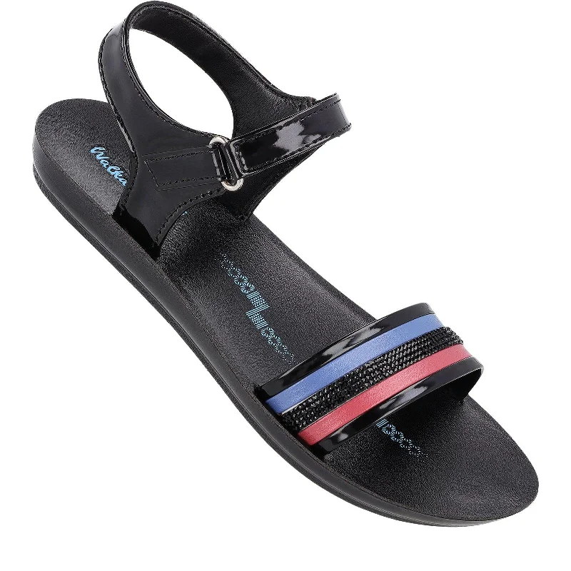 Stay Ahead In Style Women's Daily Wear Sandals  - WL7873 Black