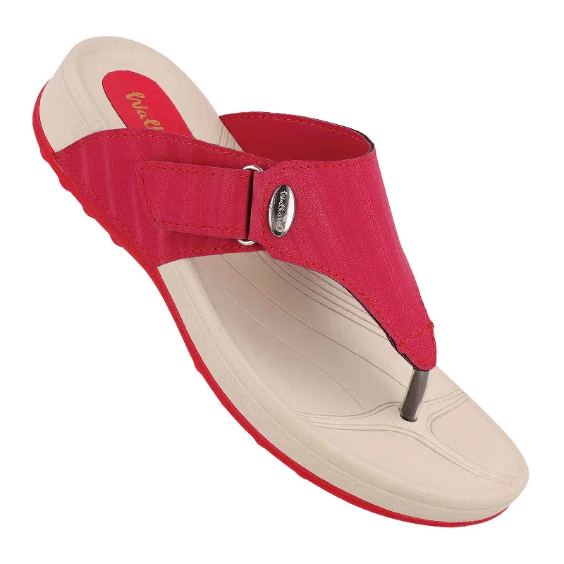 Relaxed Style Women's Flip-Flop - WC4989 Red