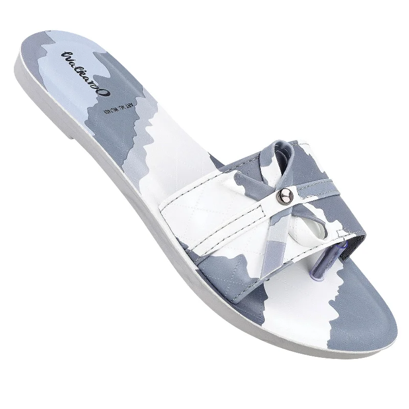 Huge Markdowns Women's Slide Sandals  - WL7409 White Grey