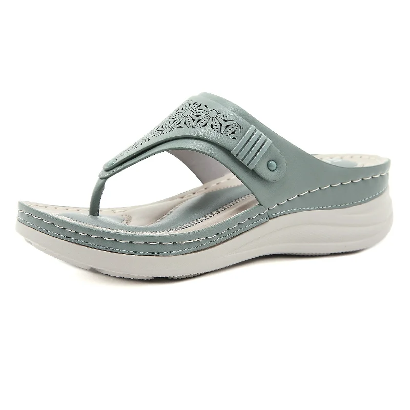 Trendy Flats Sale Women's Summer Green Leisure Style Solid Pattern Flat Flip-Flop Slippers Trendy Flats Sale Women's Summer Green Leisure Style Solid Pattern Flat Flip-Flop Slippers