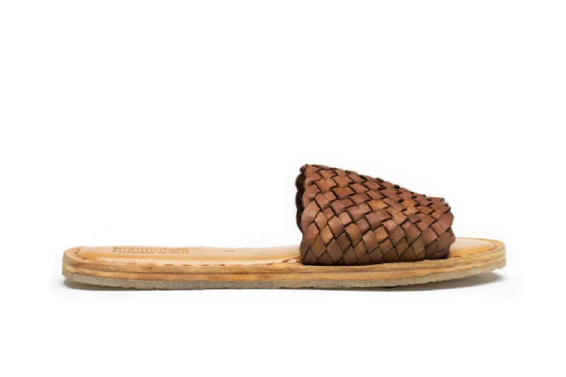 Classy Style Discounts Women's Woven Sandal in Walnut